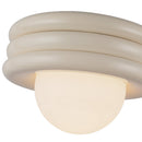 Alora - SF426012PW - One Light Semi-Flush Mount - Harvey - Pearl White