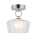 LED Semi Flush Mount<br /><span style="color:#4AB0CE;">Entrega: 4-10 dias en USA</span><br /><span style="color:#4AB0CE;font-size:60%;">PREGUNTE POR ENTREGA EN PANAMA</span><br />Collection: Leota<br />Finish: Chrome/Clear Glass