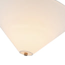 Alora - SF497016BGWL - One Light Semi-Flush Mount - Bridgette - Brushed Gold/White Linen