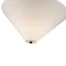 One Light Semi-Flush Mount<br /><span style="color:#4AB0CE;">Entrega: 4-10 dias en USA</span><br /><span style="color:#4AB0CE;font-size:60%;">PREGUNTE POR ENTREGA EN PANAMA</span><br />Collection: Bridgette<br />Finish: Matte Black/White Linen
