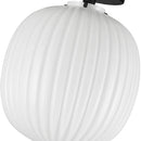 One Light Semi-Flush Mount<br /><span style="color:#4AB0CE;">Entrega: 4-10 dias en USA</span><br /><span style="color:#4AB0CE;font-size:60%;">PREGUNTE POR ENTREGA EN PANAMA</span><br />Collection: Cherise<br />Finish: Matte Black/Glossy Ribbed Opal Glass