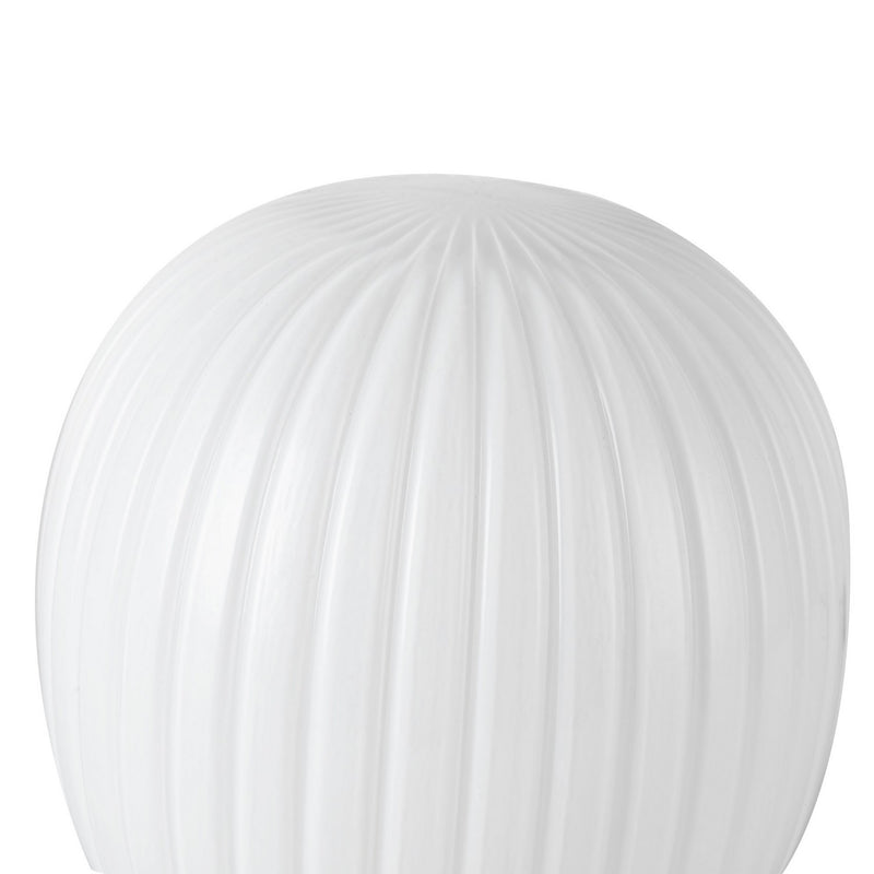 Alora - TL579107MBGR - One Light Table Lamp - Cherise - Matte Black/Glossy Ribbed Opal Glass