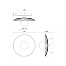 LED Wall/Vanity<br /><span style="color:#4AB0CE;">Entrega: 4-10 dias en USA</span><br /><span style="color:#4AB0CE;font-size:60%;">PREGUNTE POR ENTREGA EN PANAMA</span><br />Collection: Hera<br />Finish: Matte Black/Clear Ribbed Glass