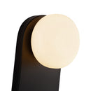 One Light Vanity<br /><span style="color:#4AB0CE;">Entrega: 1-2 semanas en USA</span><br /><span style="color:#4AB0CE;font-size:60%;">PREGUNTE POR ENTREGA EN PANAMA</span><br />Collection: Ariel<br />Finish: Matte Black/Opal Glass