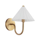 One Light Vanity<br /><span style="color:#4AB0CE;">Entrega: 4-10 dias en USA</span><br /><span style="color:#4AB0CE;font-size:60%;">PREGUNTE POR ENTREGA EN PANAMA</span><br />Collection: Serena<br />Finish: Aged Gold/Opal Glass