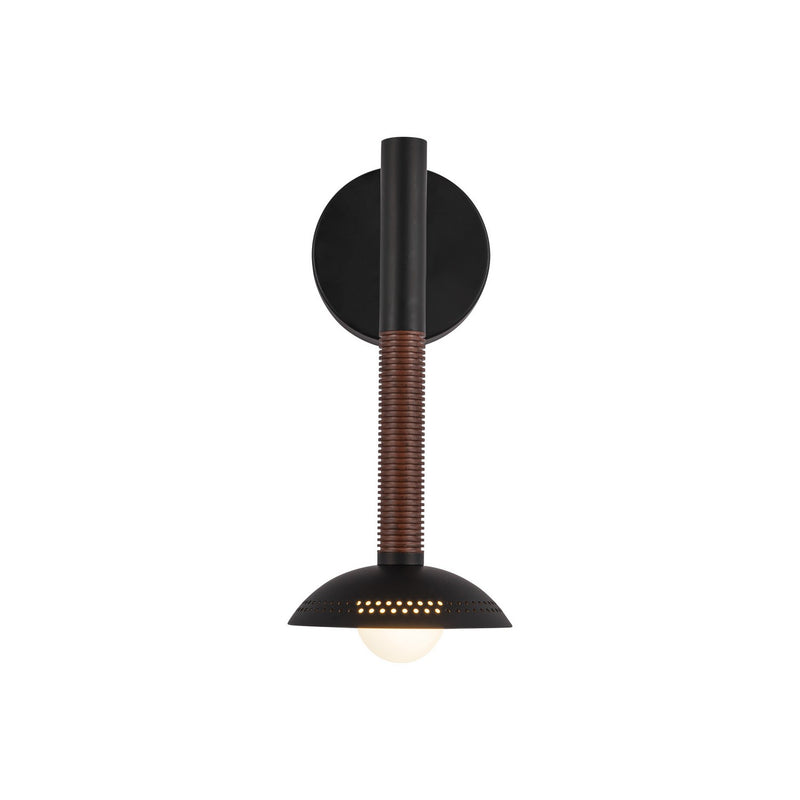 LED Wall/Vanity<br /><span style="color:#4AB0CE;">Entrega: 4-10 dias en USA</span><br /><span style="color:#4AB0CE;font-size:60%;">PREGUNTE POR ENTREGA EN PANAMA</span><br />Collection: Arden<br />Finish: Matte Black/Opal Glass