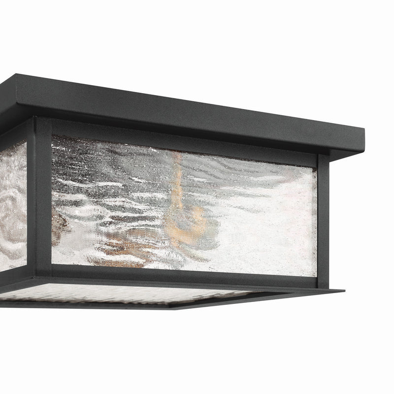 Three Light Outdoor Flush Mount<br /><span style="color:#4AB0CE;">Entrega: 4-10 dias en USA</span><br /><span style="color:#4AB0CE;font-size:60%;">PREGUNTE POR ENTREGA EN PANAMA</span><br />Collection: Estate<br />Finish: Black, Brass