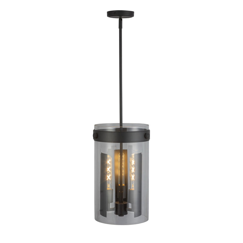 Three Light Pendant<br /><span style="color:#4AB0CE;">Entrega: 4-10 dias en USA</span><br /><span style="color:#4AB0CE;font-size:60%;">PREGUNTE POR ENTREGA EN PANAMA</span><br />Collection: Dahlia<br />Finish: Black