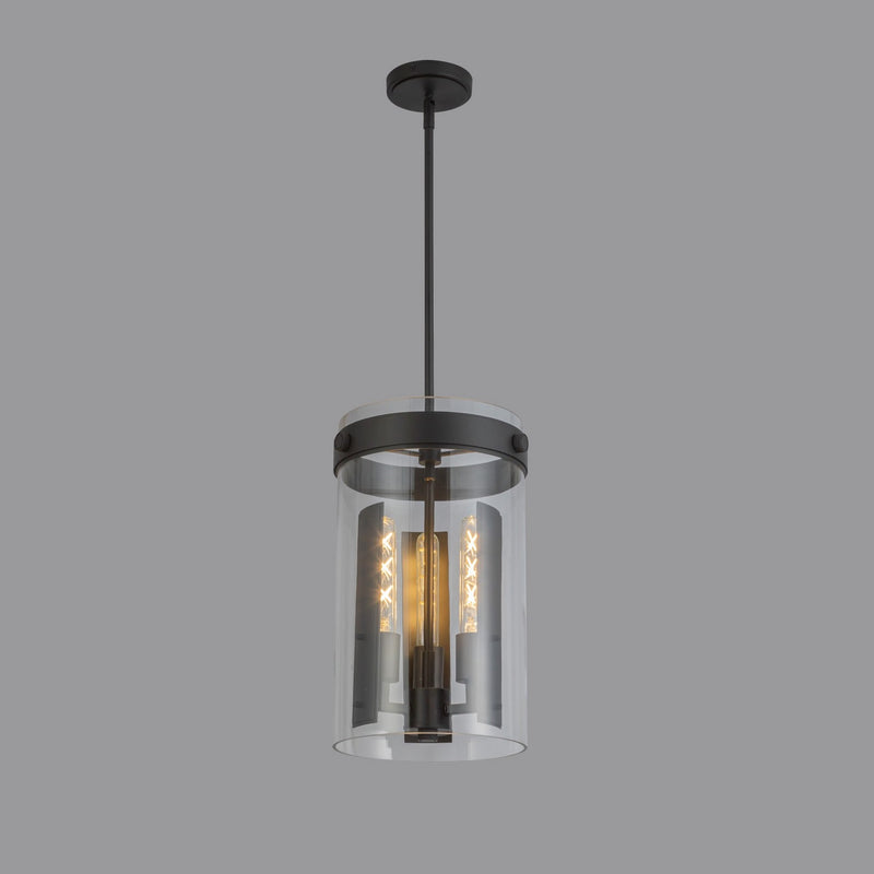 Three Light Pendant<br /><span style="color:#4AB0CE;">Entrega: 4-10 dias en USA</span><br /><span style="color:#4AB0CE;font-size:60%;">PREGUNTE POR ENTREGA EN PANAMA</span><br />Collection: Dahlia<br />Finish: Black