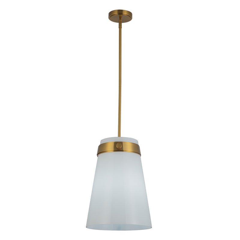 One Light Pendant<br /><span style="color:#4AB0CE;">Entrega: 4-10 dias en USA</span><br /><span style="color:#4AB0CE;font-size:60%;">PREGUNTE POR ENTREGA EN PANAMA</span><br />Collection: Dahlia<br />Finish: Brushed Brass