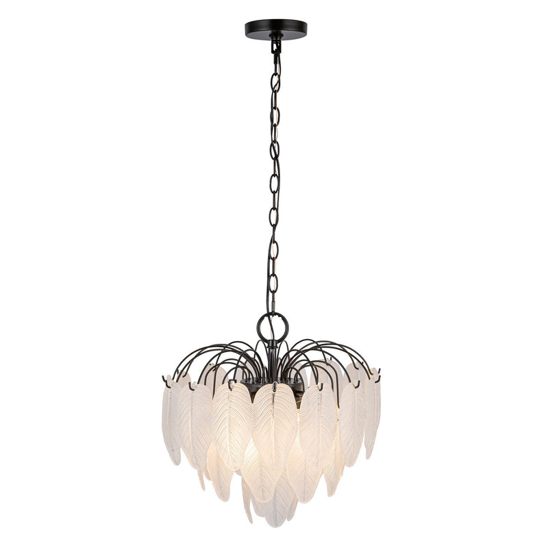 Four Light Pendant<br /><span style="color:#4AB0CE;">Entrega: 4-10 dias en USA</span><br /><span style="color:#4AB0CE;font-size:60%;">PREGUNTE POR ENTREGA EN PANAMA</span><br />Collection: Alessia<br />Finish: Black