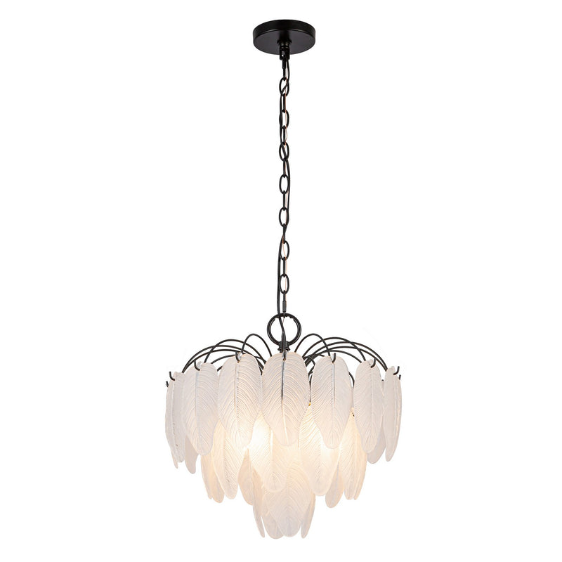 Four Light Pendant<br /><span style="color:#4AB0CE;">Entrega: 4-10 dias en USA</span><br /><span style="color:#4AB0CE;font-size:60%;">PREGUNTE POR ENTREGA EN PANAMA</span><br />Collection: Alessia<br />Finish: Black