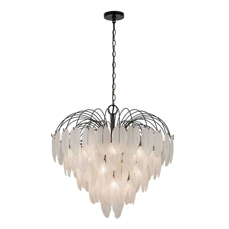 19 Light Chandelier<br /><span style="color:#4AB0CE;">Entrega: 4-10 dias en USA</span><br /><span style="color:#4AB0CE;font-size:60%;">PREGUNTE POR ENTREGA EN PANAMA</span><br />Collection: Alessia<br />Finish: Black