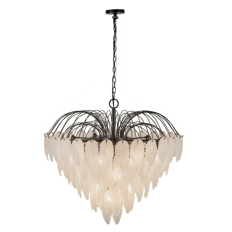 24 Light Chandelier<br /><span style="color:#4AB0CE;">Entrega: 4-10 dias en USA</span><br /><span style="color:#4AB0CE;font-size:60%;">PREGUNTE POR ENTREGA EN PANAMA</span><br />Collection: Alessia<br />Finish: Black