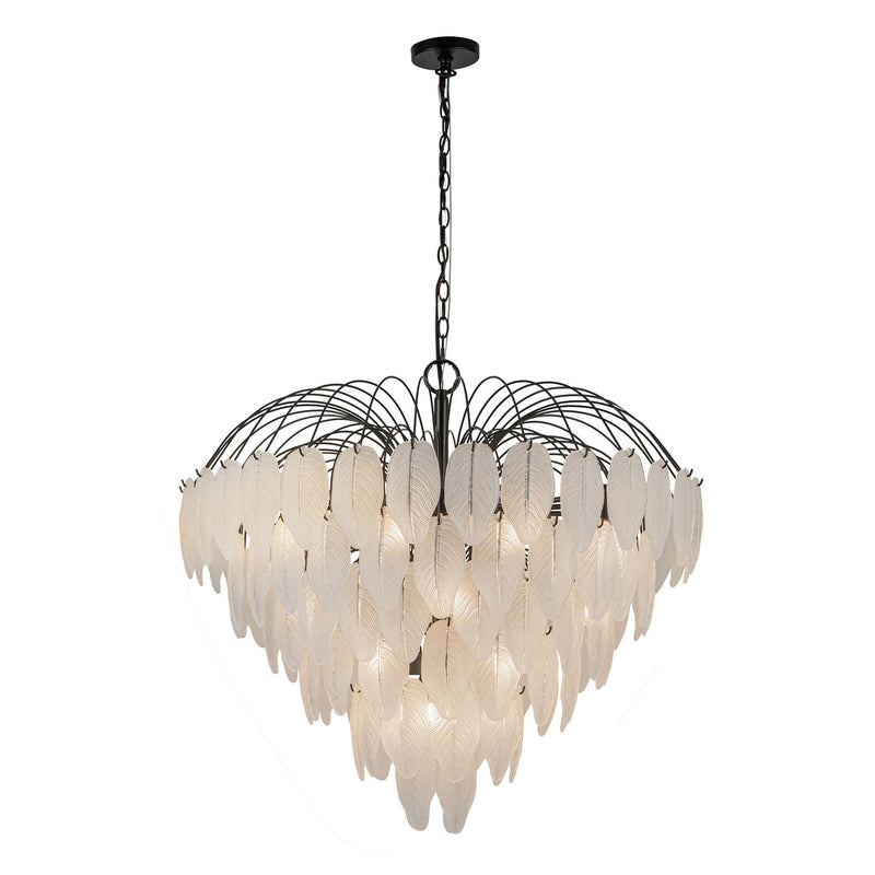 24 Light Chandelier<br /><span style="color:#4AB0CE;">Entrega: 4-10 dias en USA</span><br /><span style="color:#4AB0CE;font-size:60%;">PREGUNTE POR ENTREGA EN PANAMA</span><br />Collection: Alessia<br />Finish: Black
