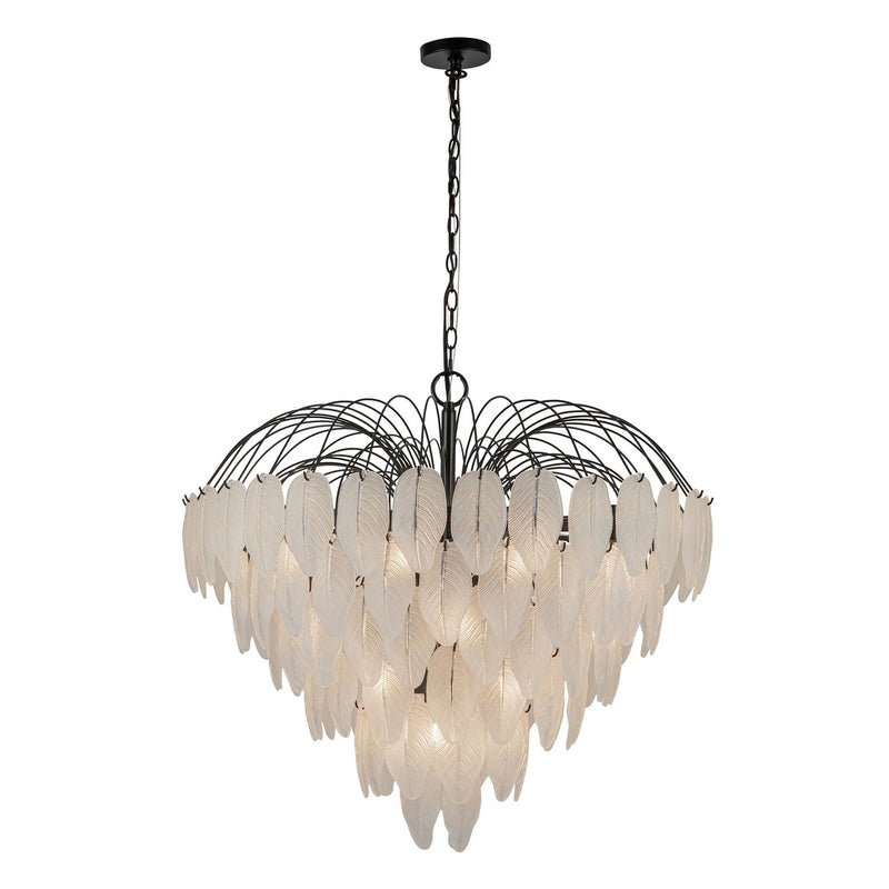 24 Light Chandelier<br /><span style="color:#4AB0CE;">Entrega: 4-10 dias en USA</span><br /><span style="color:#4AB0CE;font-size:60%;">PREGUNTE POR ENTREGA EN PANAMA</span><br />Collection: Alessia<br />Finish: Black