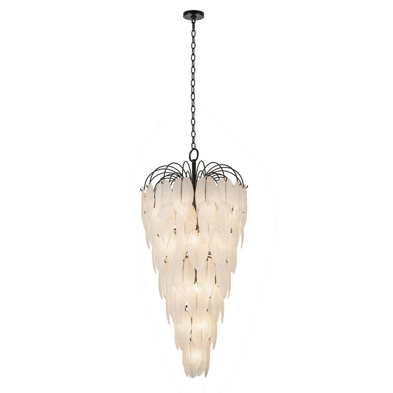 23 Light Chandelier<br /><span style="color:#4AB0CE;">Entrega: 4-10 dias en USA</span><br /><span style="color:#4AB0CE;font-size:60%;">PREGUNTE POR ENTREGA EN PANAMA</span><br />Collection: Alessia<br />Finish: Black