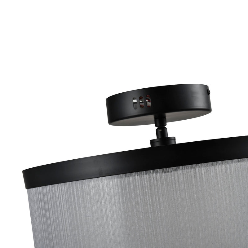 LED Semi Flush Mount<br /><span style="color:#4AB0CE;">Entrega: 4-10 dias en USA</span><br /><span style="color:#4AB0CE;font-size:60%;">PREGUNTE POR ENTREGA EN PANAMA</span><br />Collection: Cora<br />Finish: Silver