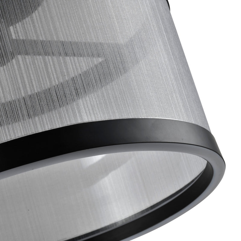 LED Semi Flush Mount<br /><span style="color:#4AB0CE;">Entrega: 4-10 dias en USA</span><br /><span style="color:#4AB0CE;font-size:60%;">PREGUNTE POR ENTREGA EN PANAMA</span><br />Collection: Cora<br />Finish: Silver