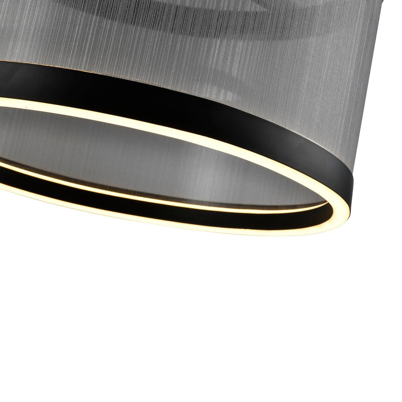 LED Semi Flush Mount<br /><span style="color:#4AB0CE;">Entrega: 4-10 dias en USA</span><br /><span style="color:#4AB0CE;font-size:60%;">PREGUNTE POR ENTREGA EN PANAMA</span><br />Collection: Cora<br />Finish: Silver