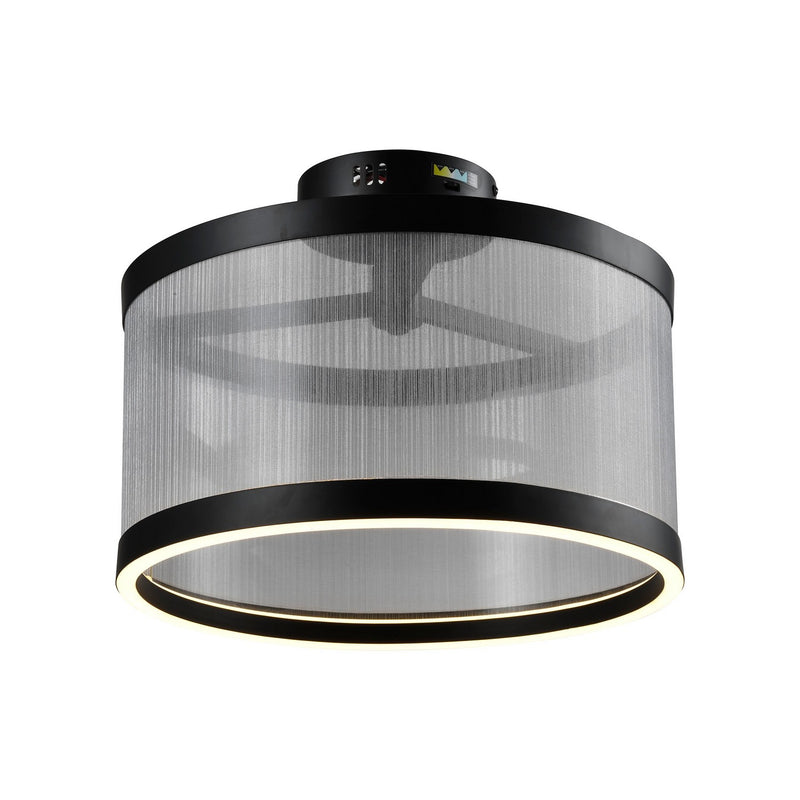 LED Semi Flush Mount<br /><span style="color:#4AB0CE;">Entrega: 4-10 dias en USA</span><br /><span style="color:#4AB0CE;font-size:60%;">PREGUNTE POR ENTREGA EN PANAMA</span><br />Collection: Cora<br />Finish: Silver