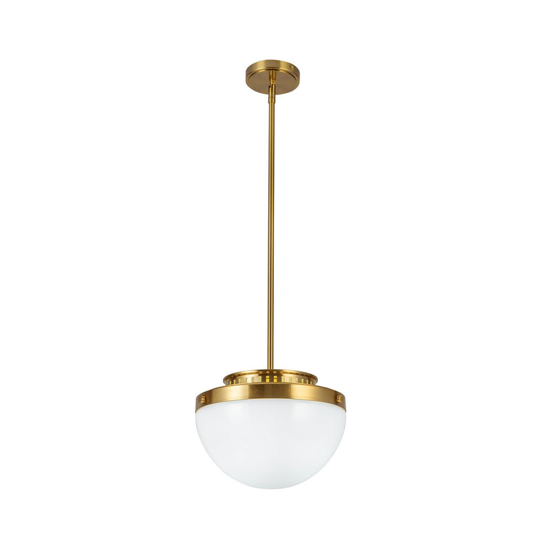 One Light Pendant<br /><span style="color:#4AB0CE;">Entrega: 4-10 dias en USA</span><br /><span style="color:#4AB0CE;font-size:60%;">PREGUNTE POR ENTREGA EN PANAMA</span><br />Collection: Dahlia<br />Finish: Brushed Brass