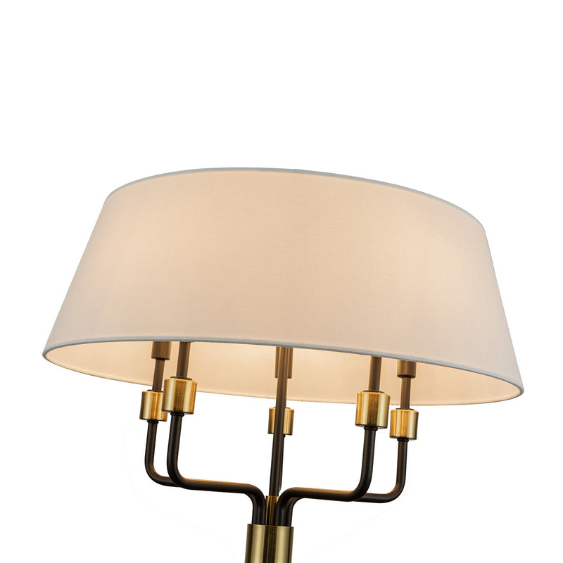 Five Light Pendant<br /><span style="color:#4AB0CE;">Entrega: 4-10 dias en USA</span><br /><span style="color:#4AB0CE;font-size:60%;">PREGUNTE POR ENTREGA EN PANAMA</span><br />Collection: Providence<br />Finish: Black, Brushed Brass