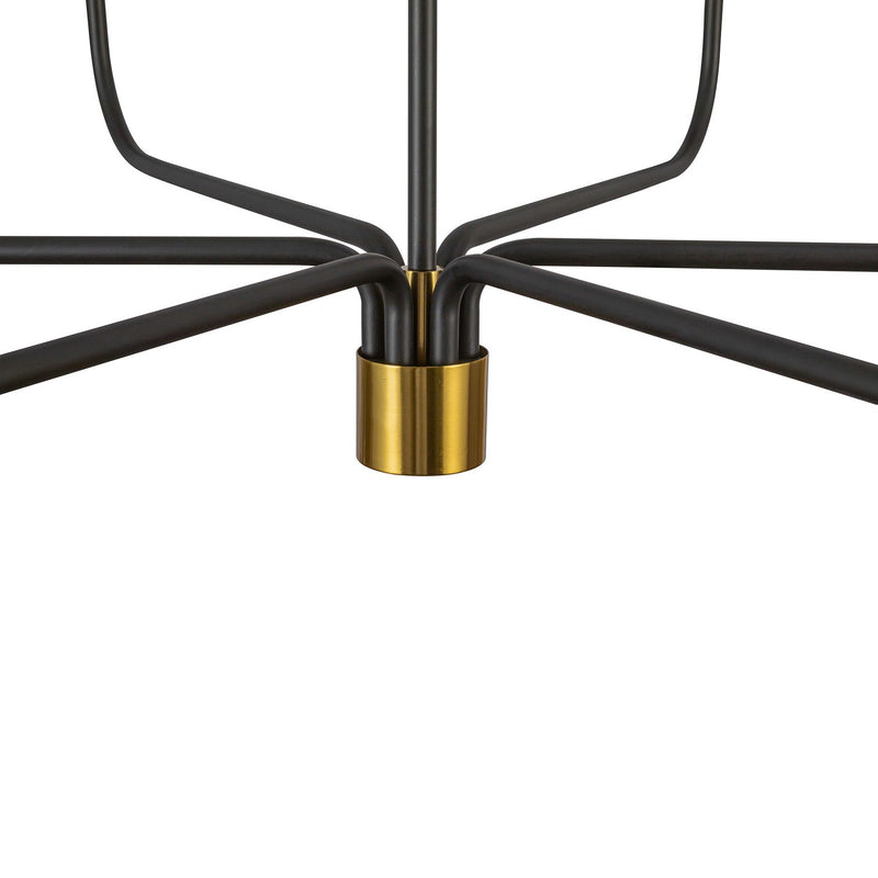 Artcraft Canada - AC12036BB - Six Light Chandelier - Providence - Black, Brushed Brass