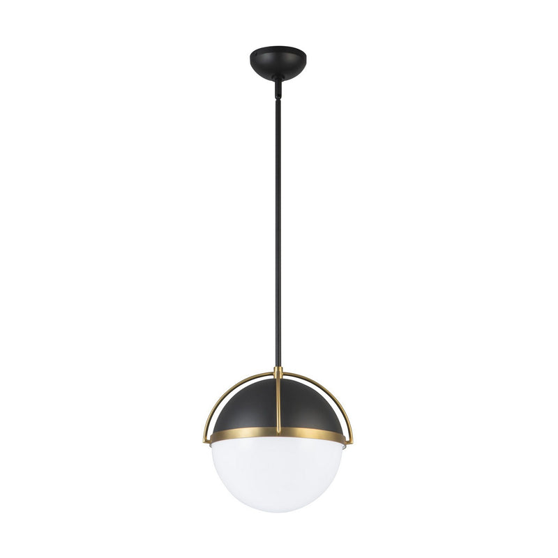 One Light Pendant<br /><span style="color:#4AB0CE;">Entrega: 4-10 dias en USA</span><br /><span style="color:#4AB0CE;font-size:60%;">PREGUNTE POR ENTREGA EN PANAMA</span><br />Collection: Dahlia<br />Finish: Black, Brushed Brass
