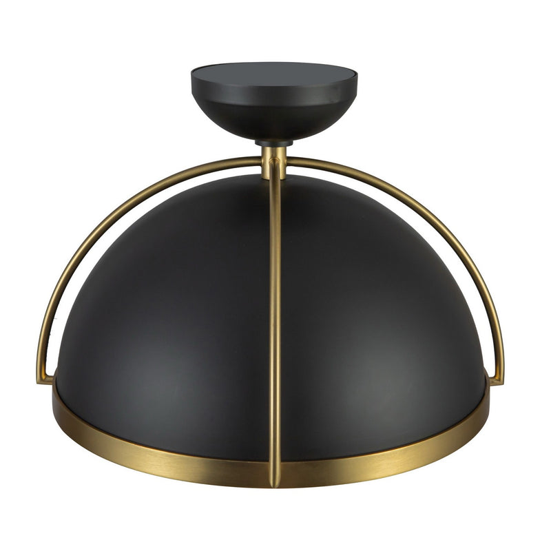 One Light Pendant<br /><span style="color:#4AB0CE;">Entrega: 4-10 dias en USA</span><br /><span style="color:#4AB0CE;font-size:60%;">PREGUNTE POR ENTREGA EN PANAMA</span><br />Collection: Dahlia<br />Finish: Black, Brushed Brass