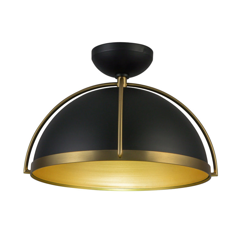 One Light Pendant<br /><span style="color:#4AB0CE;">Entrega: 4-10 dias en USA</span><br /><span style="color:#4AB0CE;font-size:60%;">PREGUNTE POR ENTREGA EN PANAMA</span><br />Collection: Dahlia<br />Finish: Black, Brushed Brass
