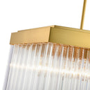 Seven Light Chandelier<br /><span style="color:#4AB0CE;">Entrega: 4-10 dias en USA</span><br /><span style="color:#4AB0CE;font-size:60%;">PREGUNTE POR ENTREGA EN PANAMA</span><br />Collection: Emma<br />Finish: Brushed Brass