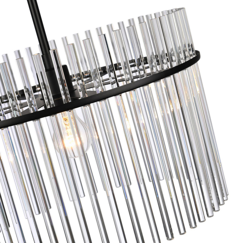 One Light Semi Flush Mount<br /><span style="color:#4AB0CE;">Entrega: 4-10 dias en USA</span><br /><span style="color:#4AB0CE;font-size:60%;">PREGUNTE POR ENTREGA EN PANAMA</span><br />Collection: Ava<br />Finish: Black