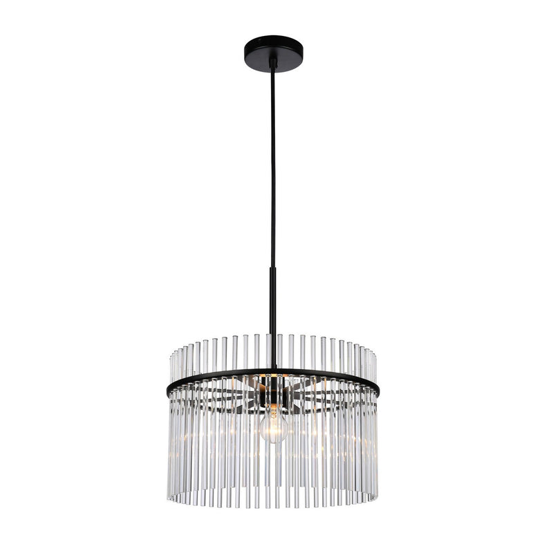 One Light Semi Flush Mount<br /><span style="color:#4AB0CE;">Entrega: 4-10 dias en USA</span><br /><span style="color:#4AB0CE;font-size:60%;">PREGUNTE POR ENTREGA EN PANAMA</span><br />Collection: Ava<br />Finish: Black
