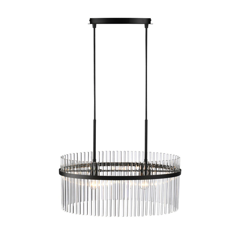 Two Light Chandelier<br /><span style="color:#4AB0CE;">Entrega: 4-10 dias en USA</span><br /><span style="color:#4AB0CE;font-size:60%;">PREGUNTE POR ENTREGA EN PANAMA</span><br />Collection: Ava<br />Finish: Black
