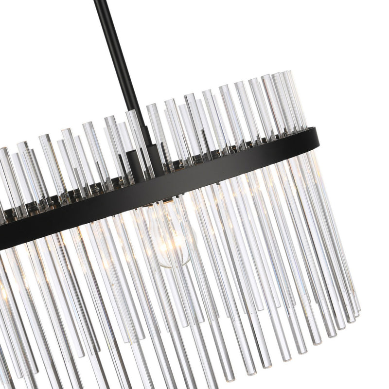 Two Light Chandelier<br /><span style="color:#4AB0CE;">Entrega: 4-10 dias en USA</span><br /><span style="color:#4AB0CE;font-size:60%;">PREGUNTE POR ENTREGA EN PANAMA</span><br />Collection: Ava<br />Finish: Black