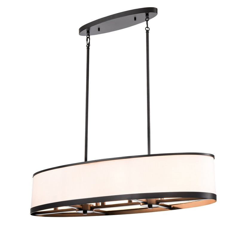 Eight Light Island Pendant<br /><span style="color:#4AB0CE;">Entrega: 4-10 dias en USA</span><br /><span style="color:#4AB0CE;font-size:60%;">PREGUNTE POR ENTREGA EN PANAMA</span><br />Collection: High Street<br />Finish: Black