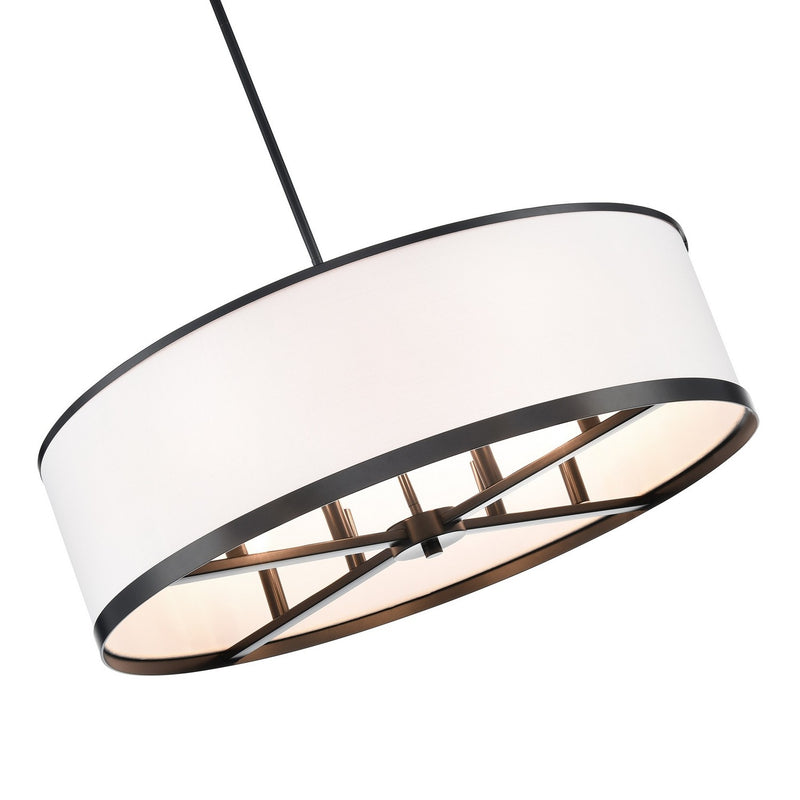 Eight Light Island Pendant<br /><span style="color:#4AB0CE;">Entrega: 4-10 dias en USA</span><br /><span style="color:#4AB0CE;font-size:60%;">PREGUNTE POR ENTREGA EN PANAMA</span><br />Collection: High Street<br />Finish: Black