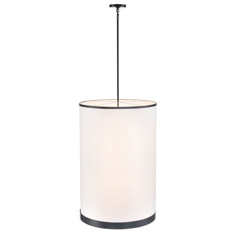 Eight Light Chandelier<br /><span style="color:#4AB0CE;">Entrega: 4-10 dias en USA</span><br /><span style="color:#4AB0CE;font-size:60%;">PREGUNTE POR ENTREGA EN PANAMA</span><br />Collection: High Street<br />Finish: Black