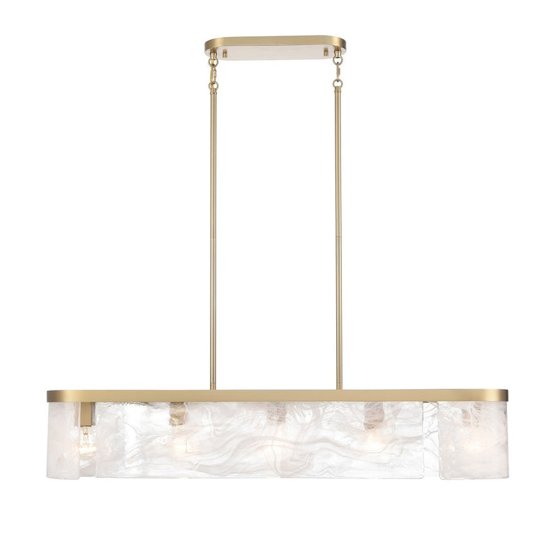 Six Light Island Pendant<br /><span style="color:#4AB0CE;">Entrega: 4-10 dias en USA</span><br /><span style="color:#4AB0CE;font-size:60%;">PREGUNTE POR ENTREGA EN PANAMA</span><br />Collection: Skye<br />Finish: Brass