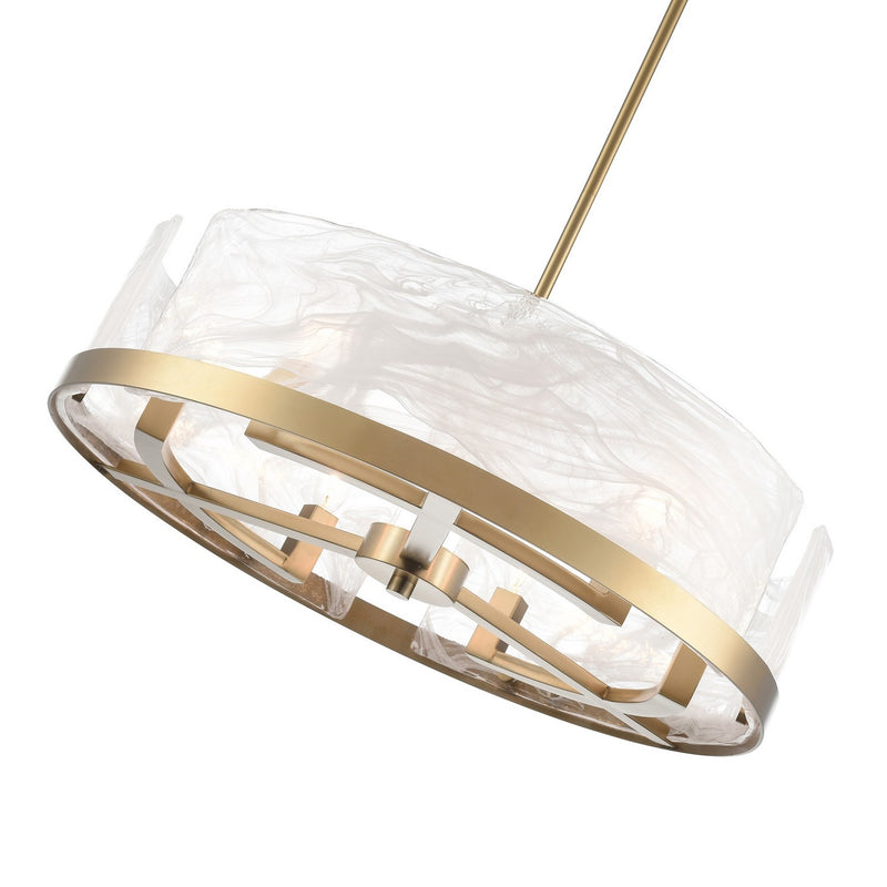 Six Light Chandelier<br /><span style="color:#4AB0CE;">Entrega: 4-10 dias en USA</span><br /><span style="color:#4AB0CE;font-size:60%;">PREGUNTE POR ENTREGA EN PANAMA</span><br />Collection: Skye<br />Finish: Brass