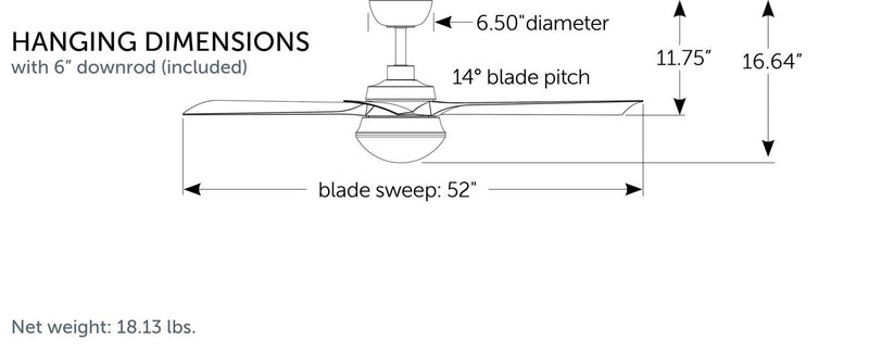 Fanimation - FP6807MW - 52"Ceiling Fan - Barlow - Matte White