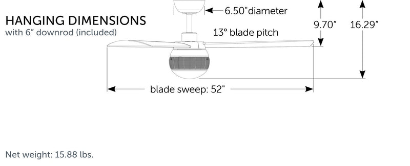 Fanimation - FP6837MW - 52"Ceiling Fan - Paget - Matte White