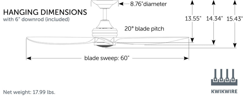 60"Ceiling Fan<br /><span style="color:#4AB0CE;">Entrega: 4-10 dias en USA</span><br /><span style="color:#4AB0CE;font-size:60%;">PREGUNTE POR ENTREGA EN PANAMA</span><br />Collection: Aviara<br />Finish: Brushed Nickel