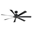Fanimation - FPD7060BLBN - 60"Ceiling Fan - Lenzi - Black w/Brushed Nickel