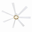 60"Ceiling Fan<br /><span style="color:#4AB0CE;">Entrega: 4-10 dias en USA</span><br /><span style="color:#4AB0CE;font-size:60%;">PREGUNTE POR ENTREGA EN PANAMA</span><br />Collection: Lenzi<br />Finish: Matte White w/Brushed Satin Brass