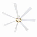 60"Ceiling Fan<br /><span style="color:#4AB0CE;">Entrega: 4-10 dias en USA</span><br /><span style="color:#4AB0CE;font-size:60%;">PREGUNTE POR ENTREGA EN PANAMA</span><br />Collection: Lenzi<br />Finish: Matte White w/Brushed Satin Brass
