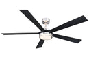 64"Ceiling Fan<br /><span style="color:#4AB0CE;">Entrega: 4-10 dias en USA</span><br /><span style="color:#4AB0CE;font-size:60%;">PREGUNTE POR ENTREGA EN PANAMA</span><br />Collection: TorchAire 64<br />Finish: Brushed Nickel