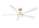 64"Ceiling Fan<br /><span style="color:#4AB0CE;">Entrega: 4-10 dias en USA</span><br /><span style="color:#4AB0CE;font-size:60%;">PREGUNTE POR ENTREGA EN PANAMA</span><br />Collection: TorchAire 64<br />Finish: Brushed Satin Brass