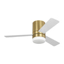 44" Ceiling Fan<br /><span style="color:#4AB0CE;">Entrega: 4-10 dias en USA</span><br /><span style="color:#4AB0CE;font-size:60%;">PREGUNTE POR ENTREGA EN PANAMA</span><br />Collection: Era 44 Hugger LED<br />Finish: Burnished Brass